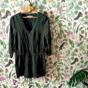 Cupcakes And Cashmere Hunter Green Romper